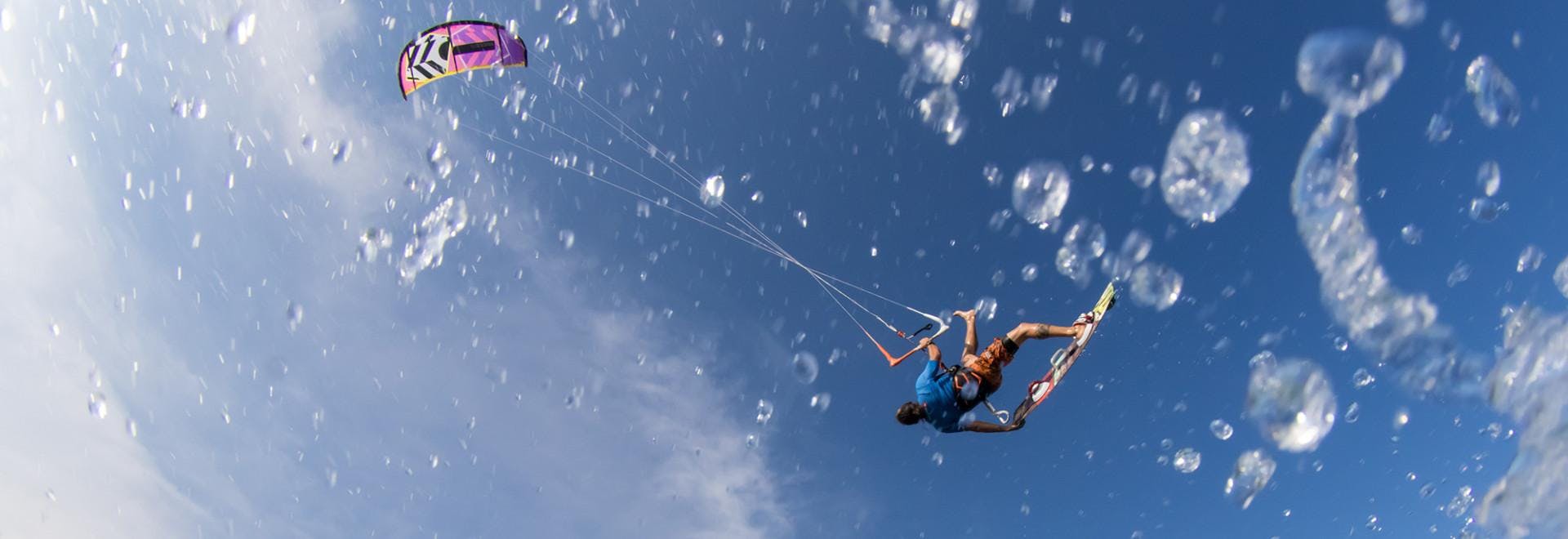 Kahuna Surfhouse Larnaca Kitesurf class at Softades beach from Kahuna Surfhouse Larnaca.