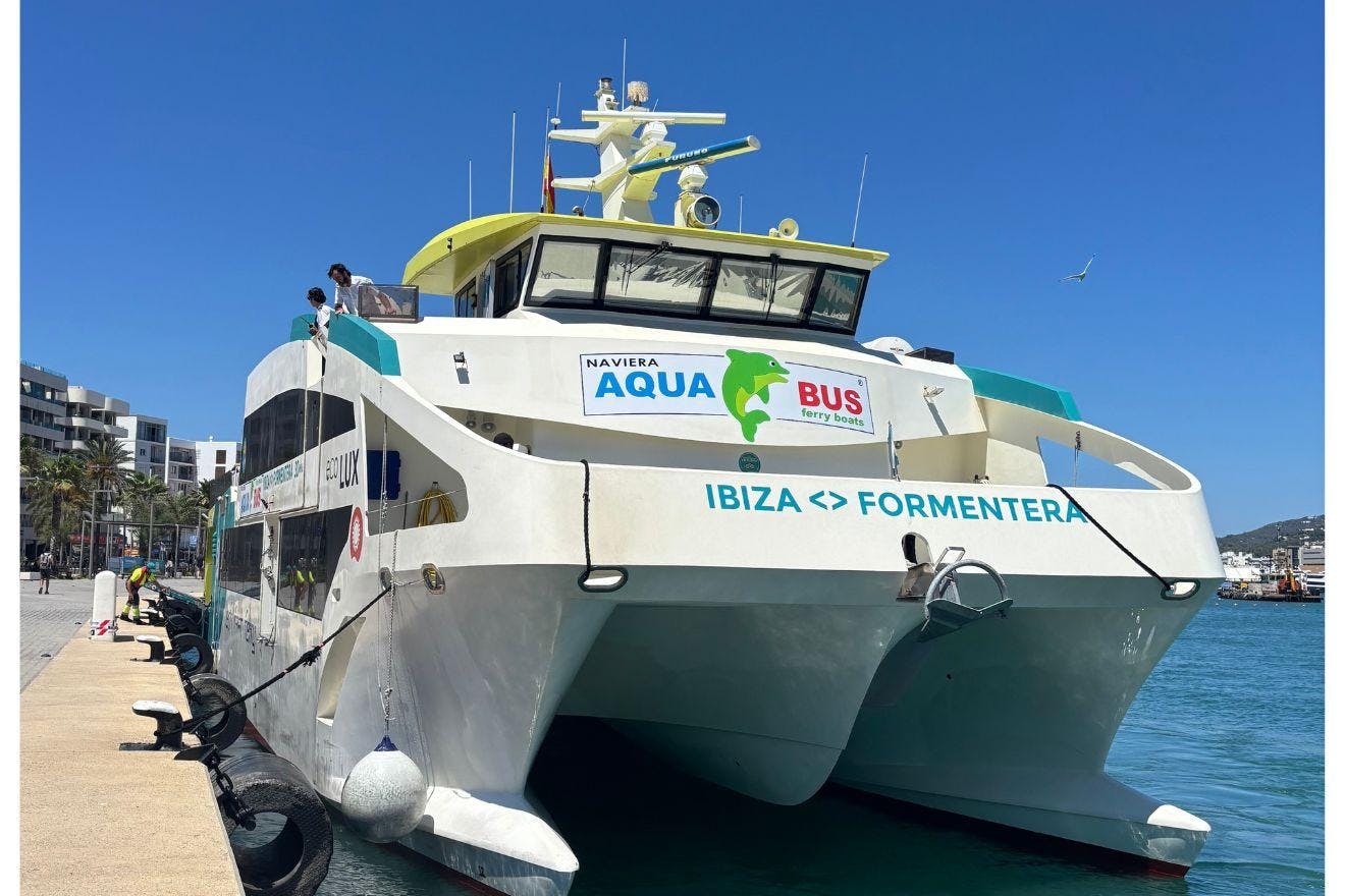 Beautiful landscapes showcasing mountains and sea, where the experiences of Aquabus Ferry Boats Ibiza are taking place.