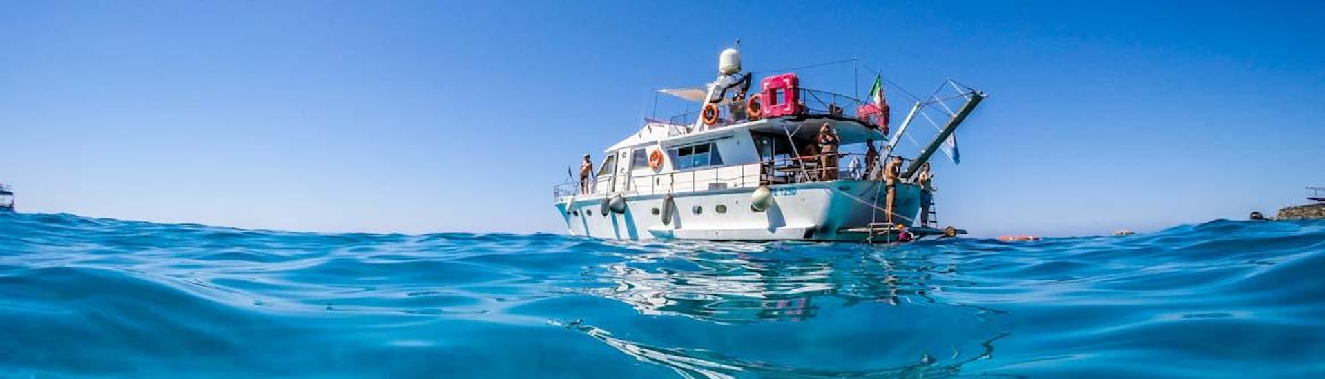 Scaitu Mia Boat during day trip to Lampedusa from Sciatu Mia Lampedusa.