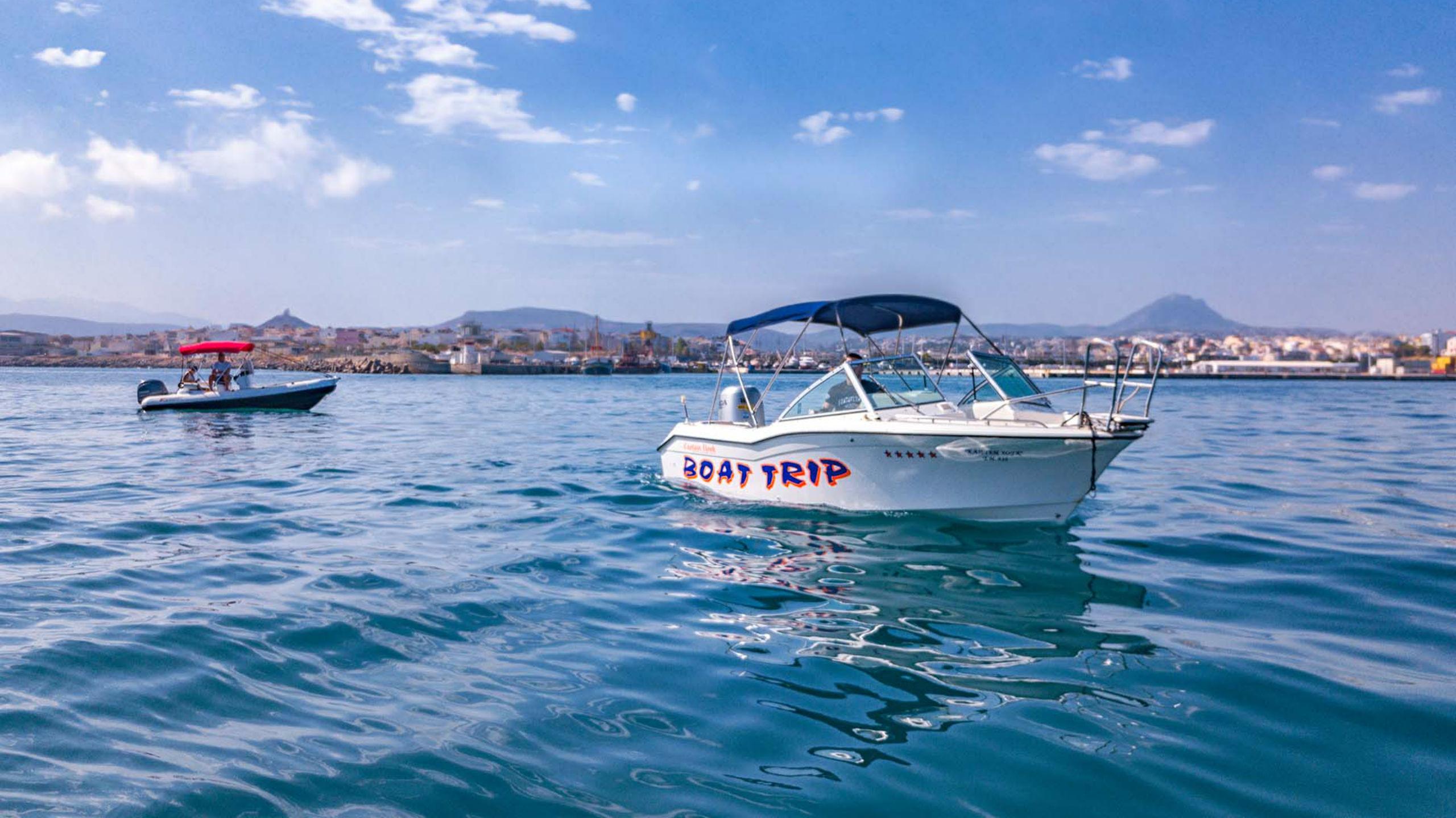 Sortie En Bateau Privée Snorkeling Et Pêche Héraklion Par Discover Blue Boat Tours Crete