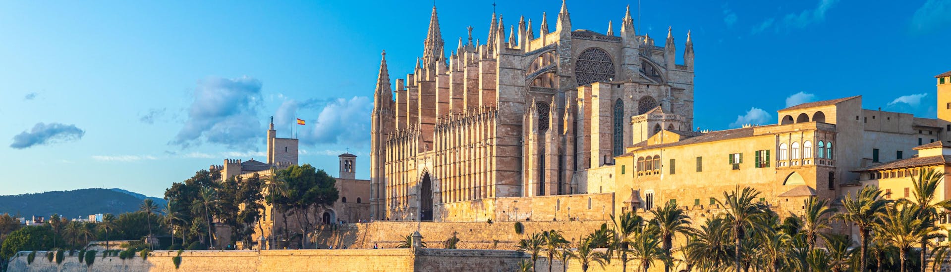 Ein Bild der berühmten Kathedrale die man bei einer Bootstour in Palma de Mallorca sehen kann.