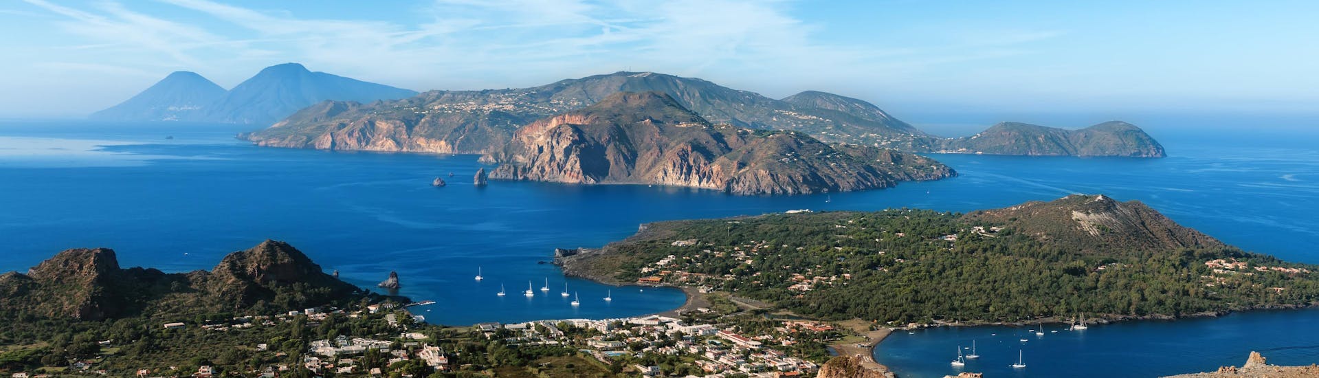 The majestic volcanoes that one can see on a boat trip to the aeolian islands.