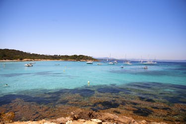 Die wunderschöne Küste von Bandol, ein beliebtes Ziel für Bootstouren an der Côte d'Azur.