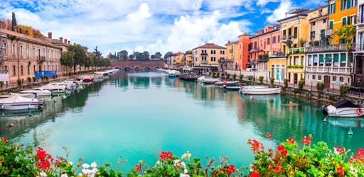 The town Peschiera del Garda on the Garda Lake in Italy.