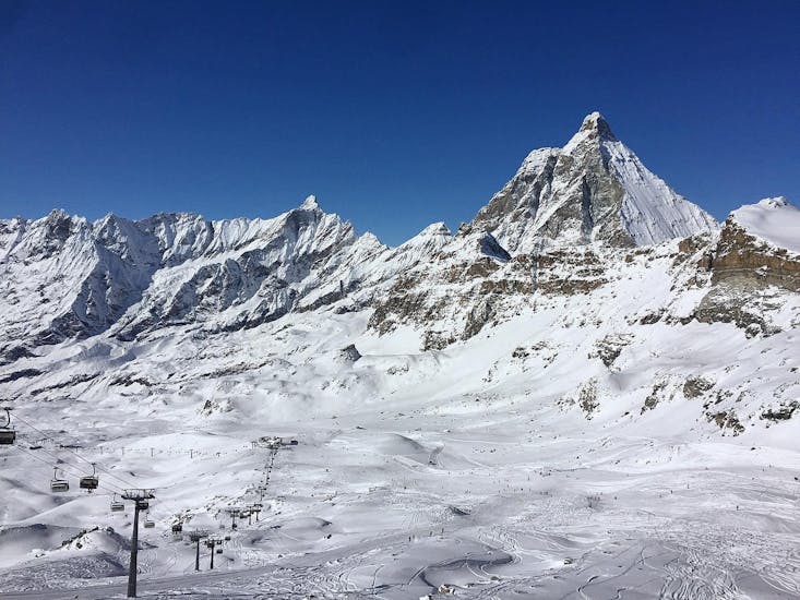 The beautiful mountains in Cervinia.