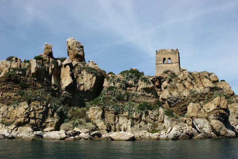 Cefalù coast seen from a boat trip with Visit Sicily Tours Capo d'Orlando.