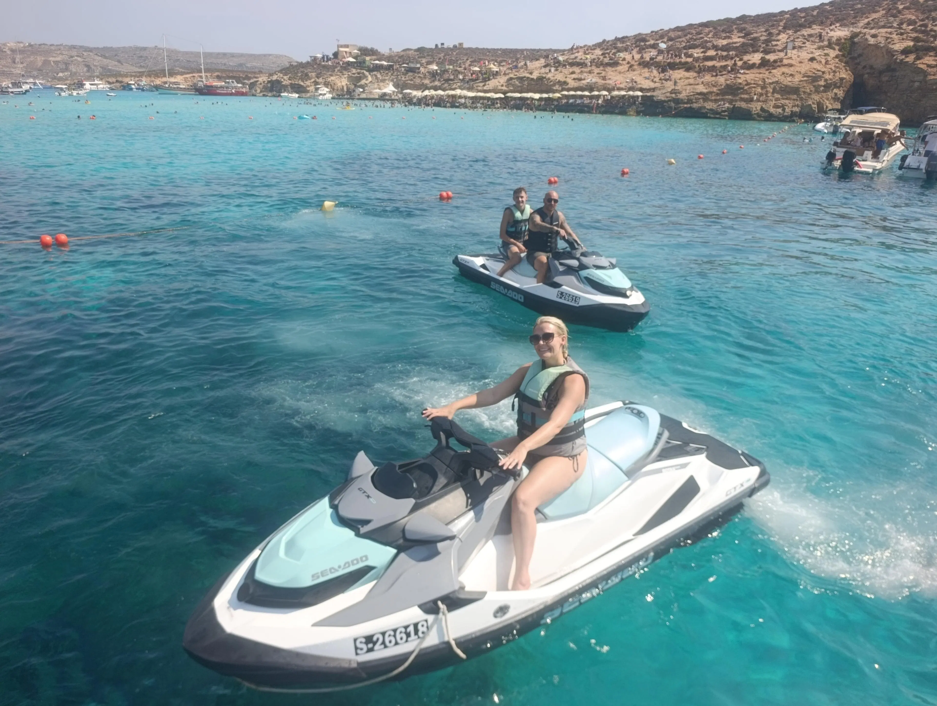Beautiful landscapes showcasing mountains and sea, where the experiences of Joyride Watersports Gozo are taking place.
