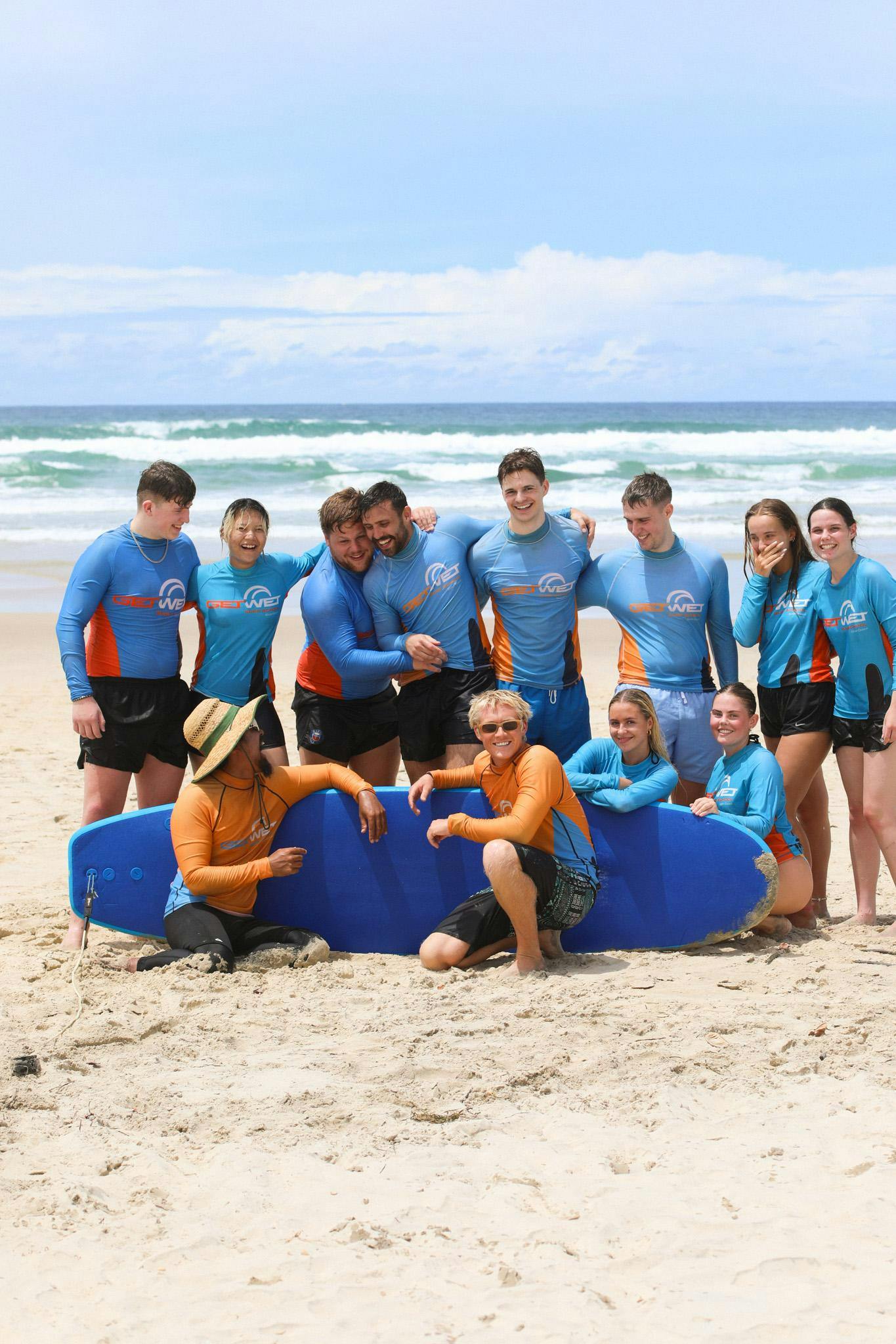 Beautiful landscapes showcasing mountains and sea, where the experiences of Get Wet Surf School- Gold Coast are taking place.