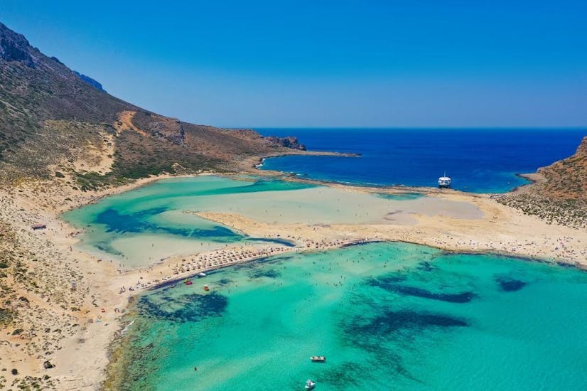 One of the beaches you can visit with a boat trip with Cretan Odyssey.