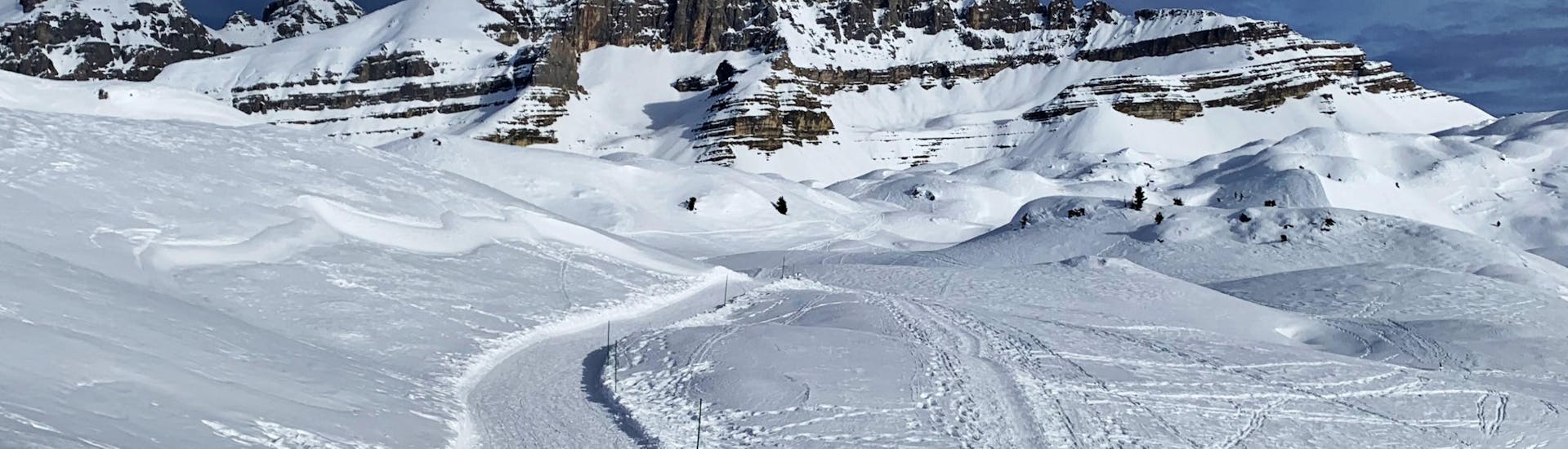 Picture of a landscape from the Madonna di Campiglio ski resort.