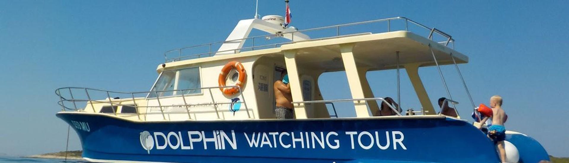 Boat of Dolphin Watching Murter.