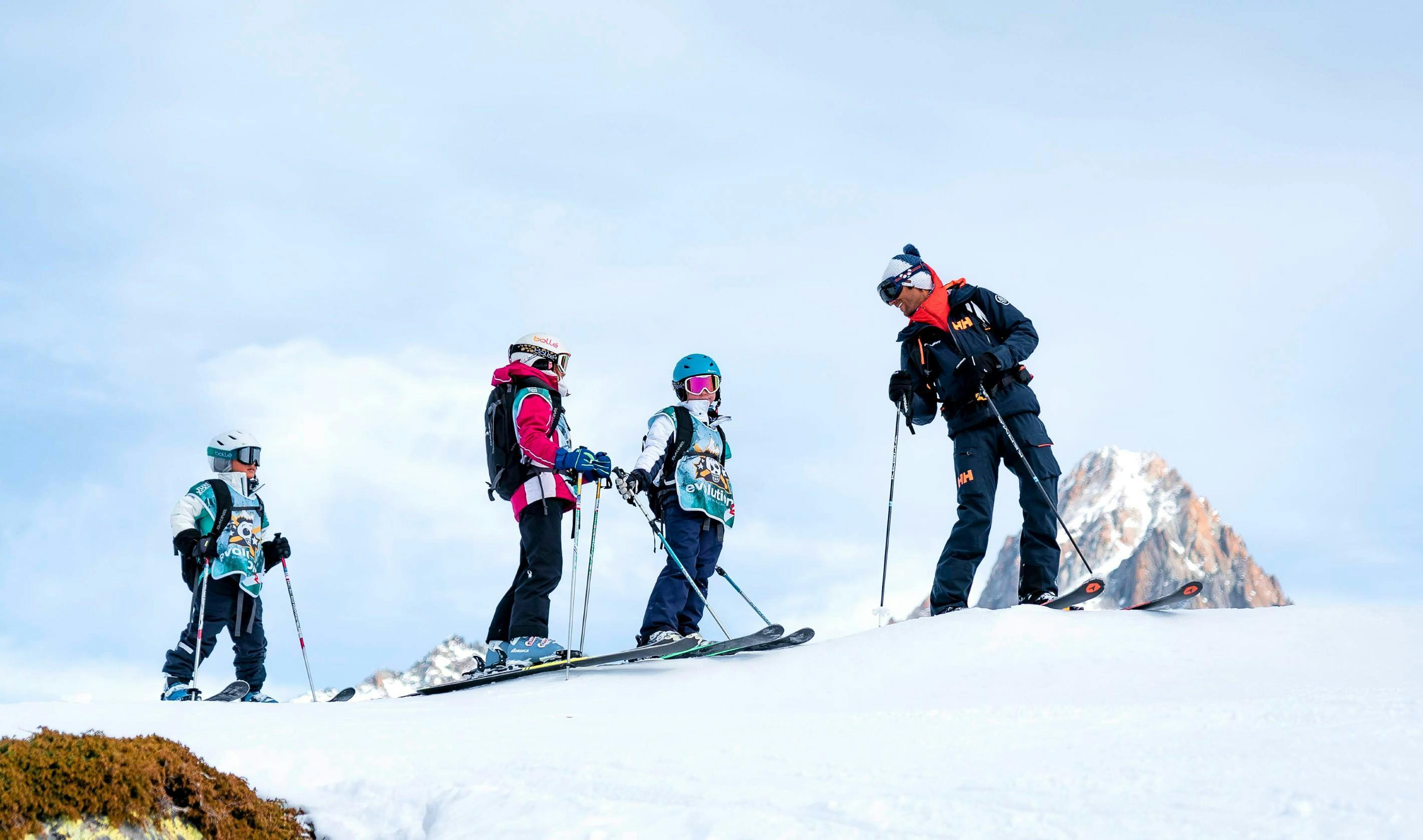 Evolution 2 Chamonix Paisajes impresionantes de montaña y mar, donde tienen lugar las experiencias de École de ski Evolution 2 Chamonix.