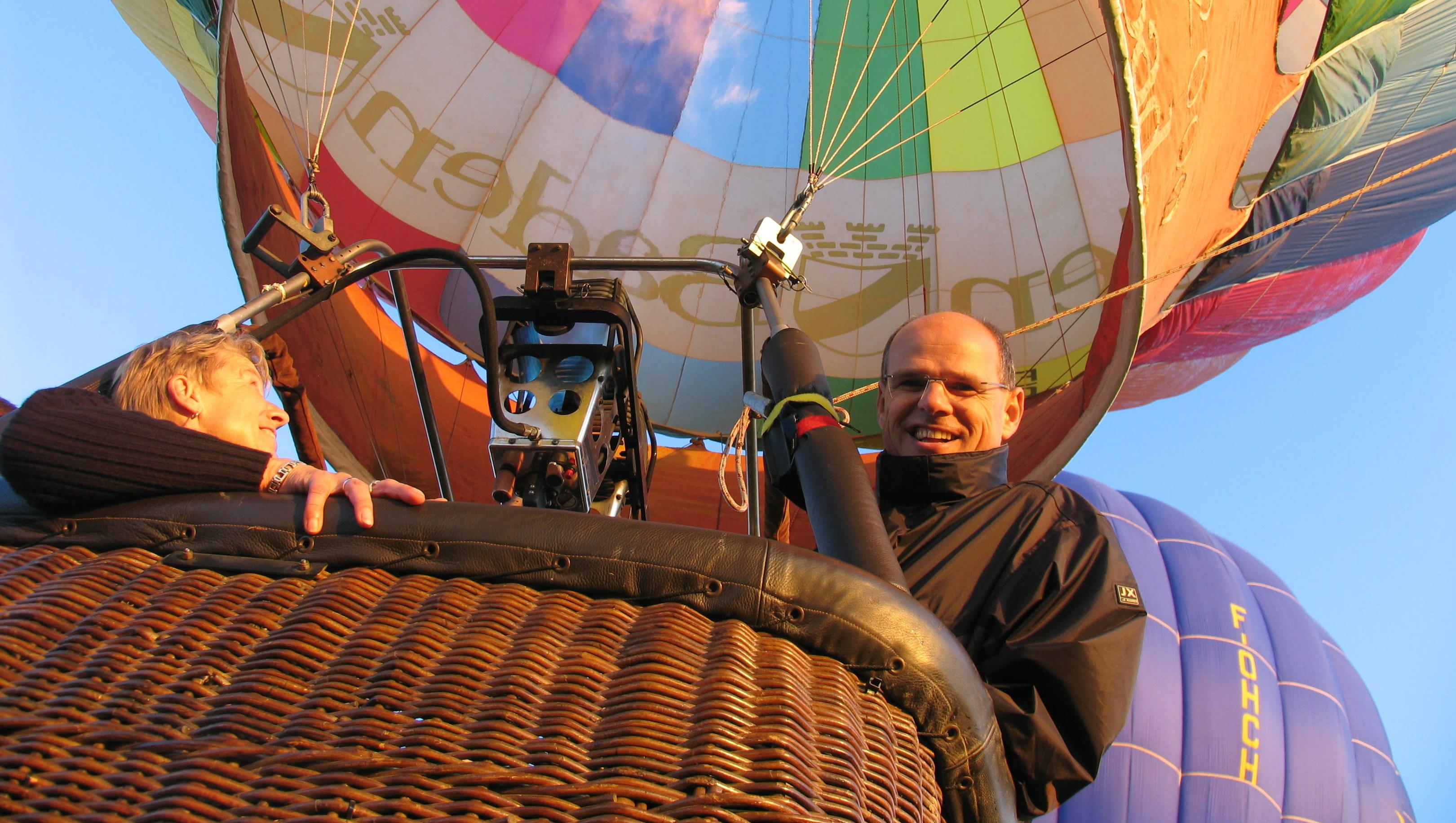 take a hot air balloon ride