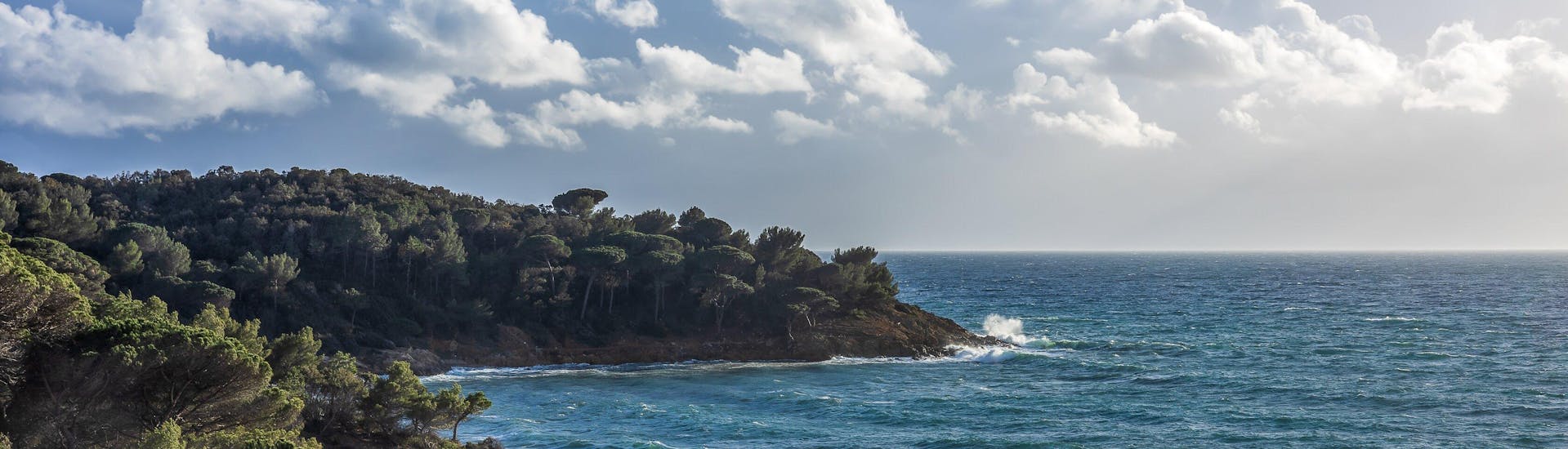 View of the coast of La Croix Valmer in France.