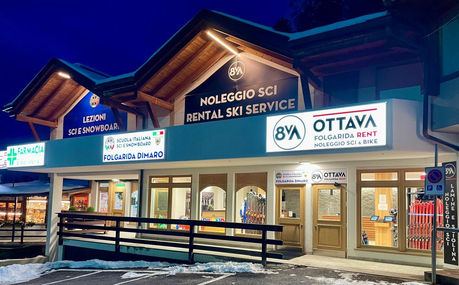 Beautiful landscapes showcasing mountains and sea, where the experiences of Ski Rental Ottava Folgarida  are taking place.