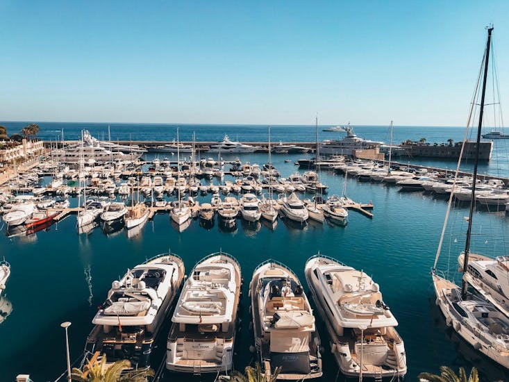 A view of the Marina di Nettuno's port where Happy Sailing's sailboat is located.