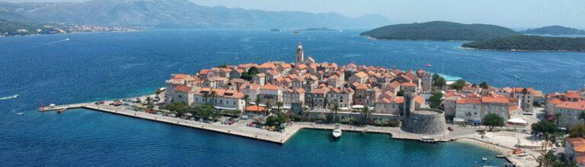 A view of the town Korcula where Fish & Fun Korcula offers its tours.