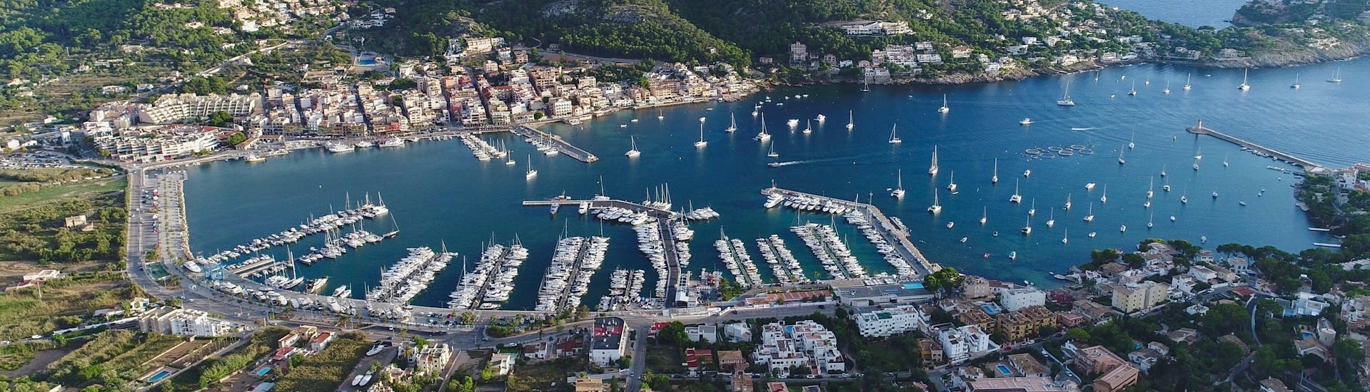 Blick auf Port d'Andratx, Mallorca, ein schönes Urlaubsziel. 