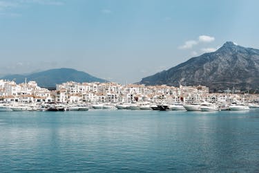 View of Puerto Banus, a departure point for boat trips in Costa del Sol.