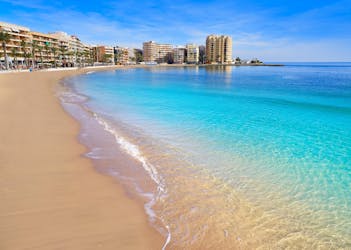 Picture of one of the best beaches in Torrevieja.