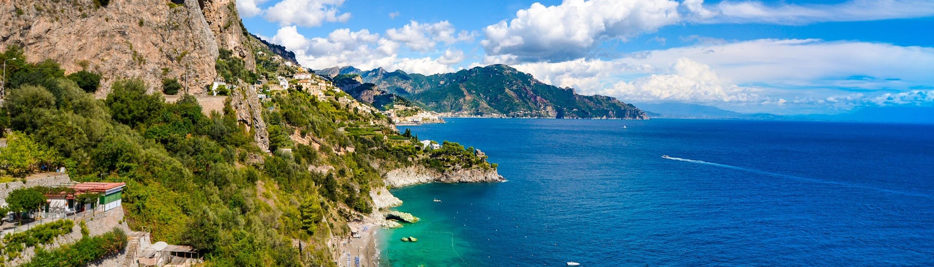 The Amalfi Coast is a stunning place to do sea kayaking