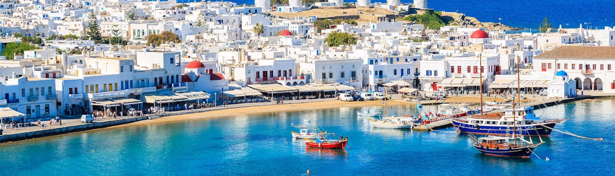 Excursions aux plages SEM Hero Bateaux lors d'une excursion vers les plages de Mykonos