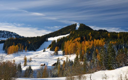 The ski slopes of Brand - Brandnertal ski resort, where you can book online ski lessons.
