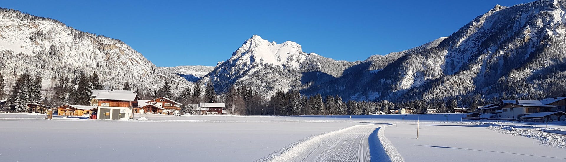 Pistas de esquí en Füssener Jöchle - Grän en Tannheim Tal, en Austria.