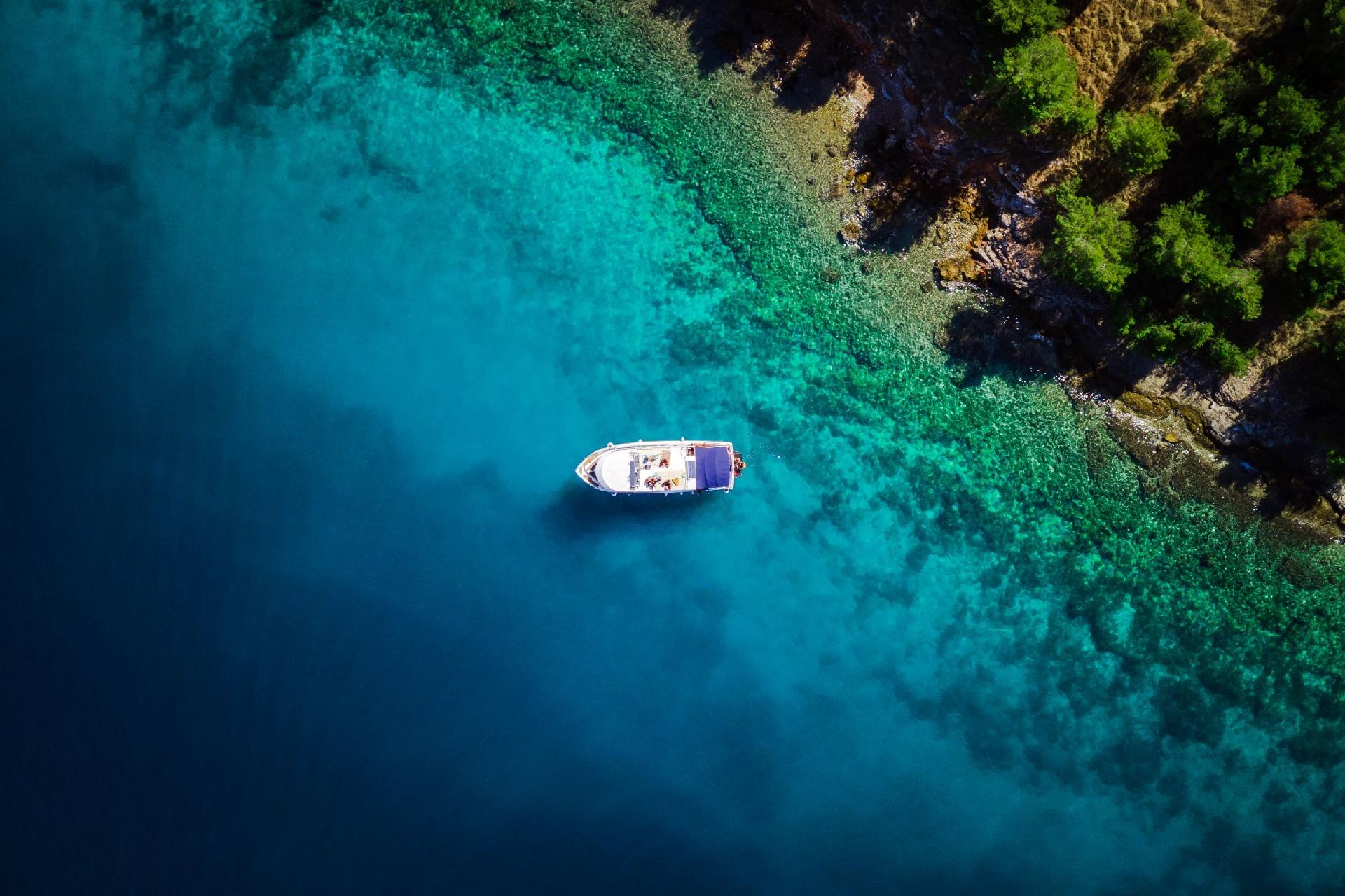 The Boat of Škver Tours d.o.o. Navigating the Adriatic Sea.