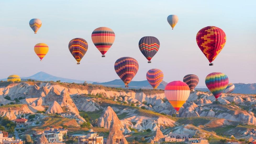 Here is the view you can enjoy during the hot air balloon ride with Skyway Travel Cappadocia. 