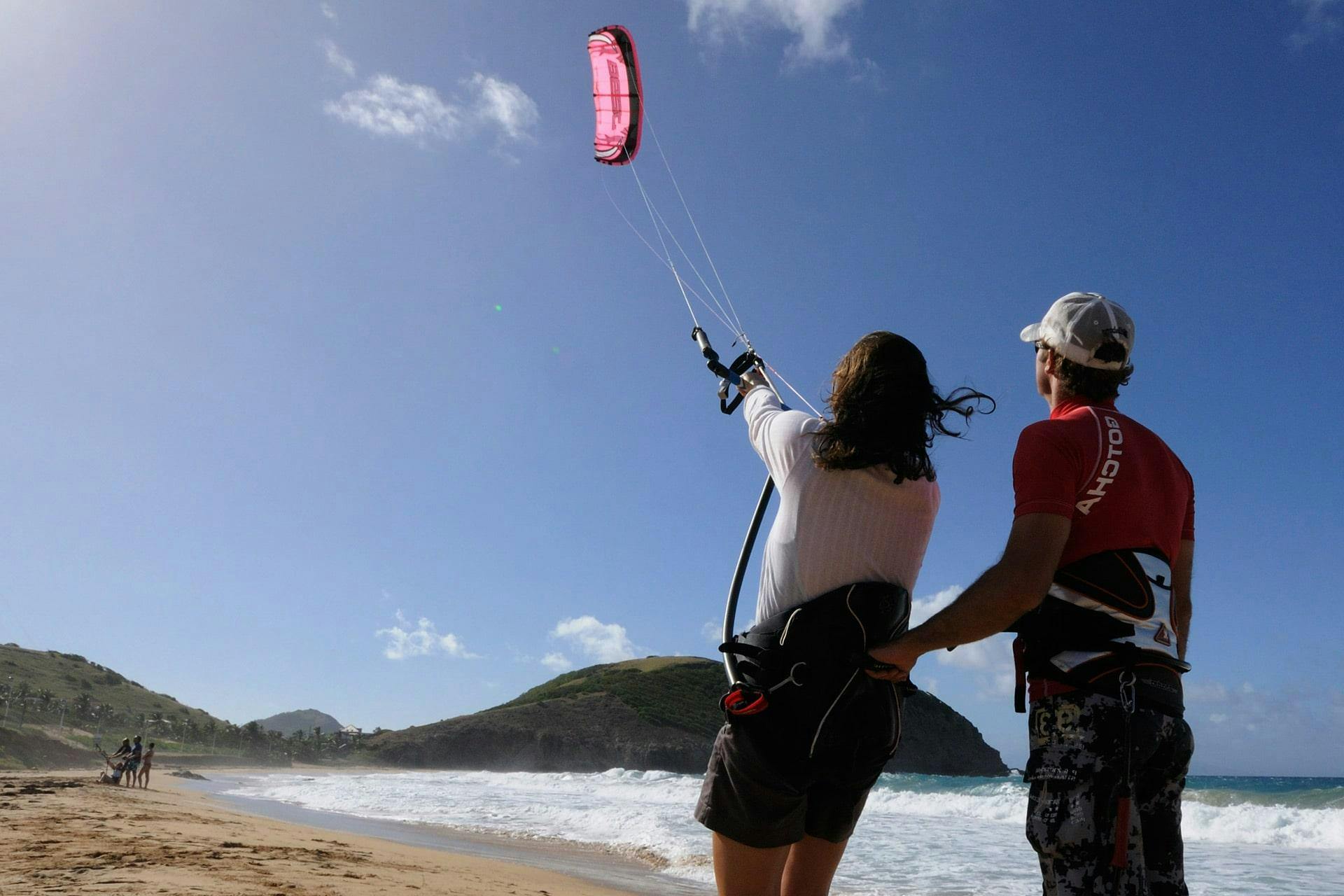 Beautiful landscapes showcasing mountains and sea, where the experiences of Kitesurf Fregene are taking place.