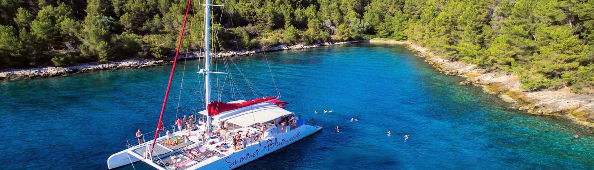 Catamaran trip in Split with Summer Blues. 