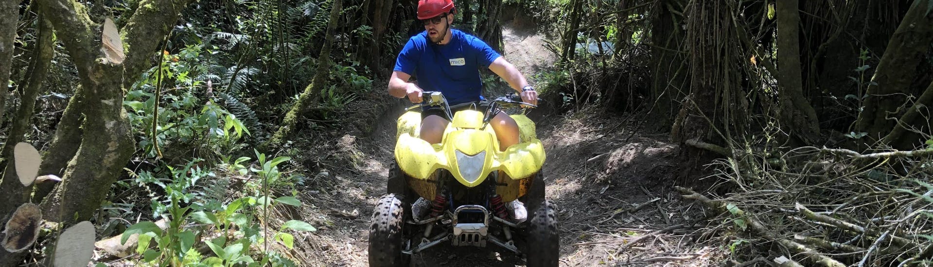 Having fun on a quad bike in Taupo organized by Taupo Quad Adventures in Taupo.