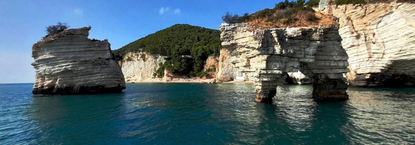 Vieste Coast to Coast Panorama mozzafiato con montagne e mare, dove hanno luogo le attività di Vieste Coast To Coast.
