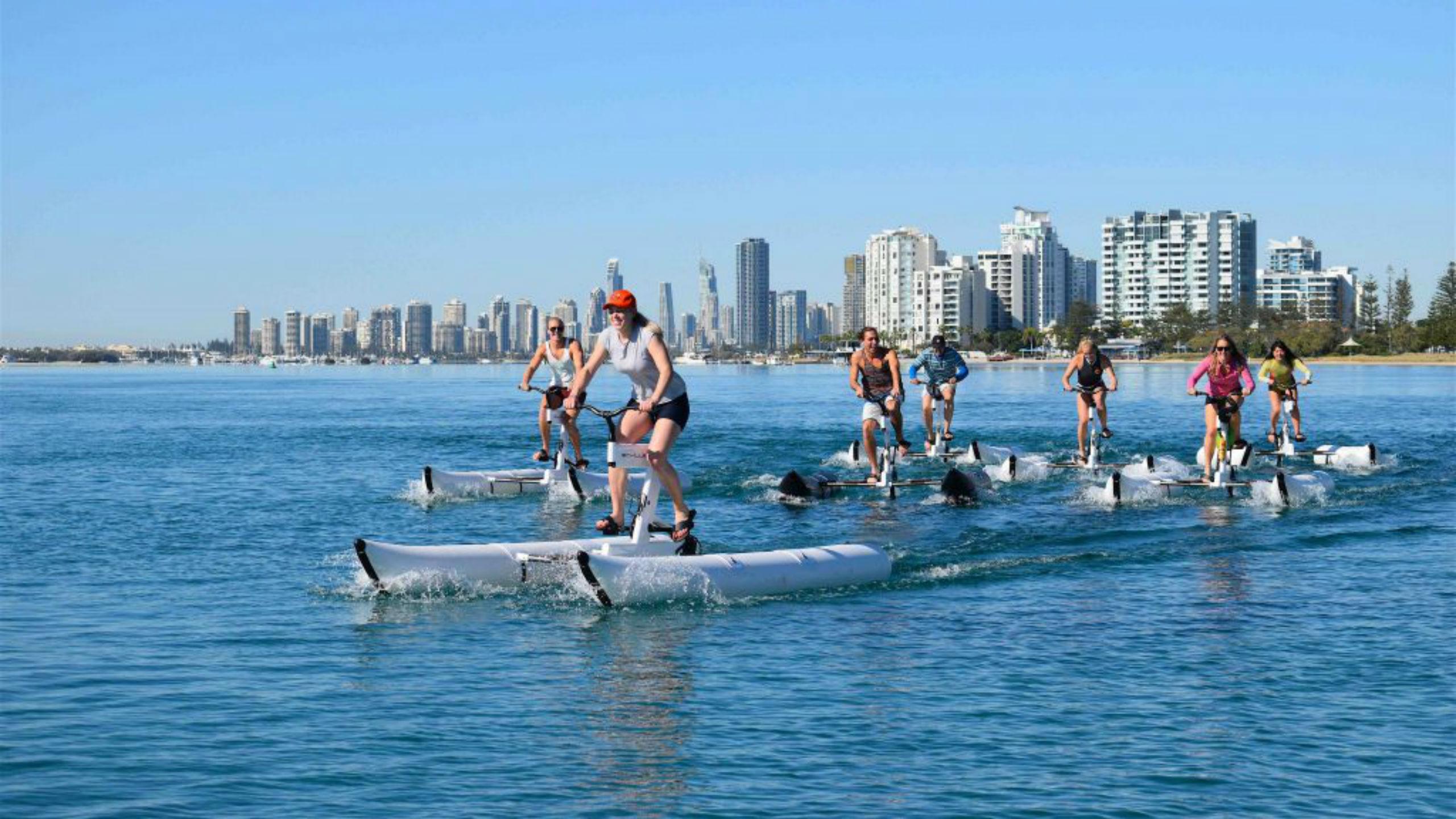 water bike gold coast