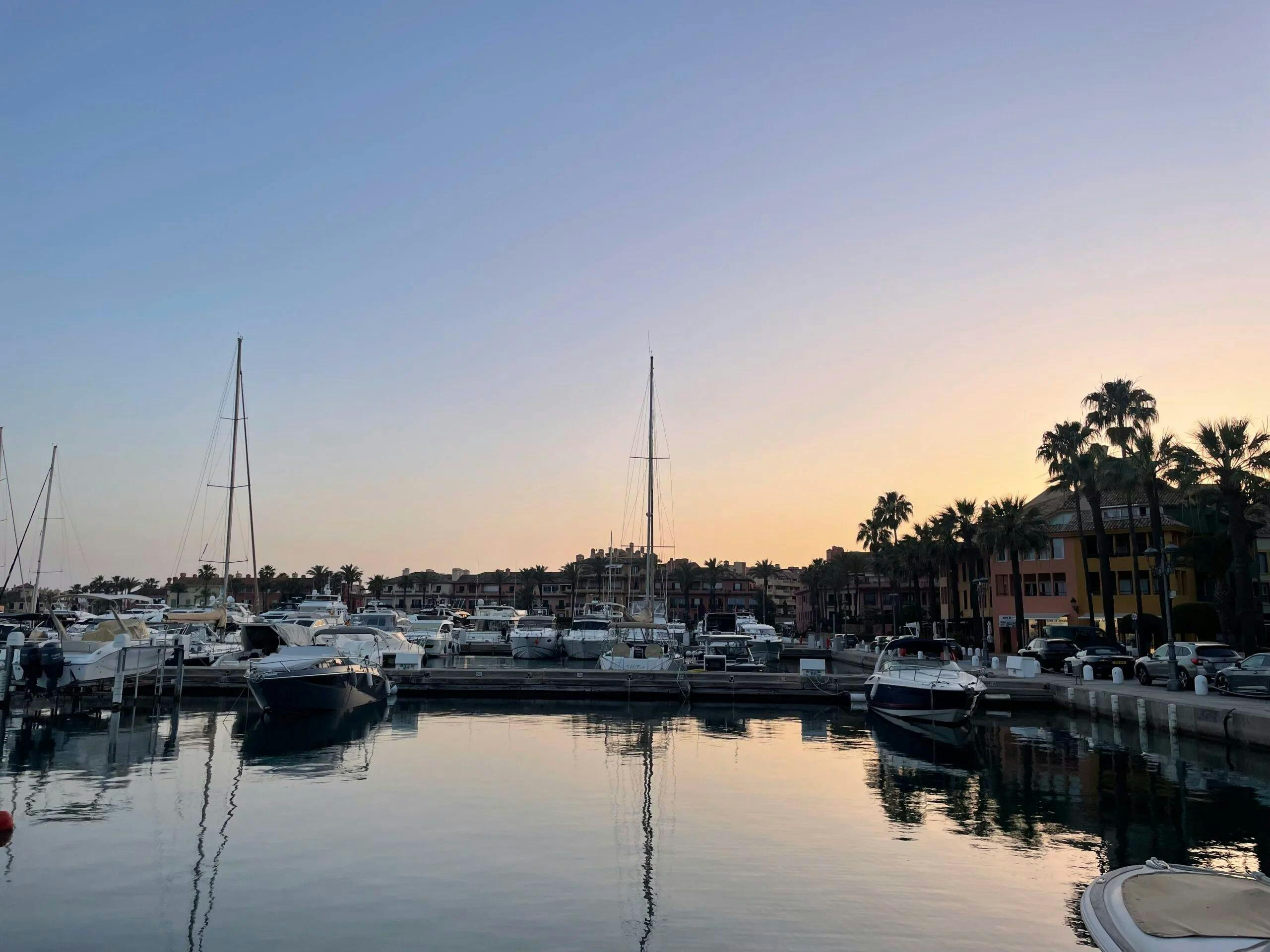 Beautiful landscapes showcasing mountains and sea, where the experiences of WeWhale Sotogrande are taking place.
