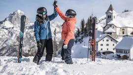 Clases particulares de esquí para niños con Freedom Snowsports Mont Blanc.