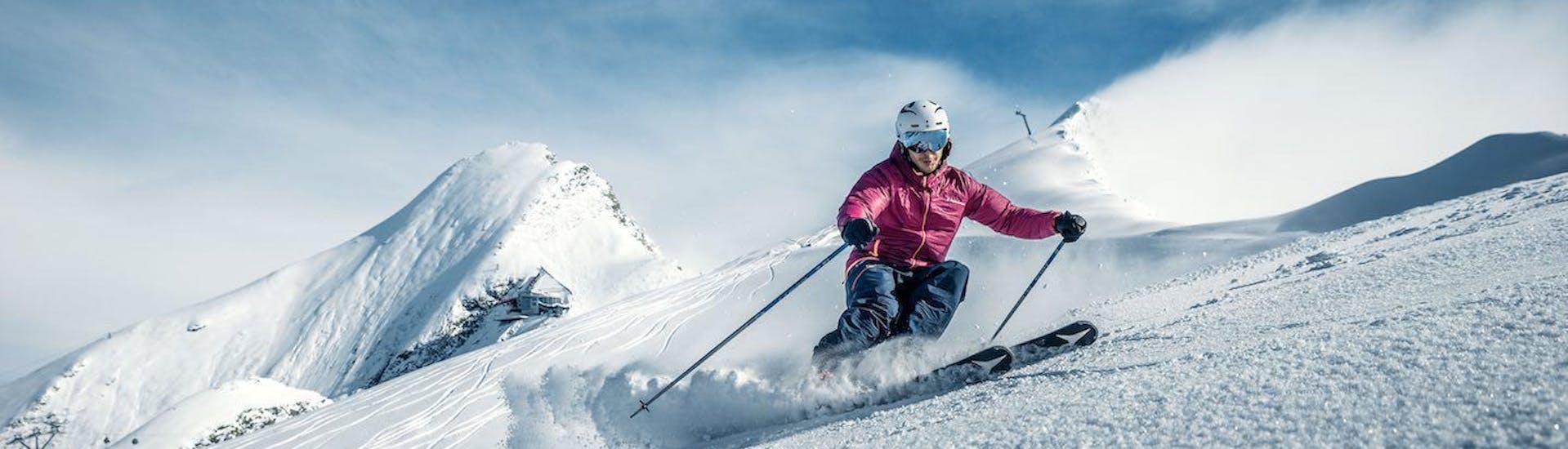 Lezioni di sci per adulti per avanzati.
