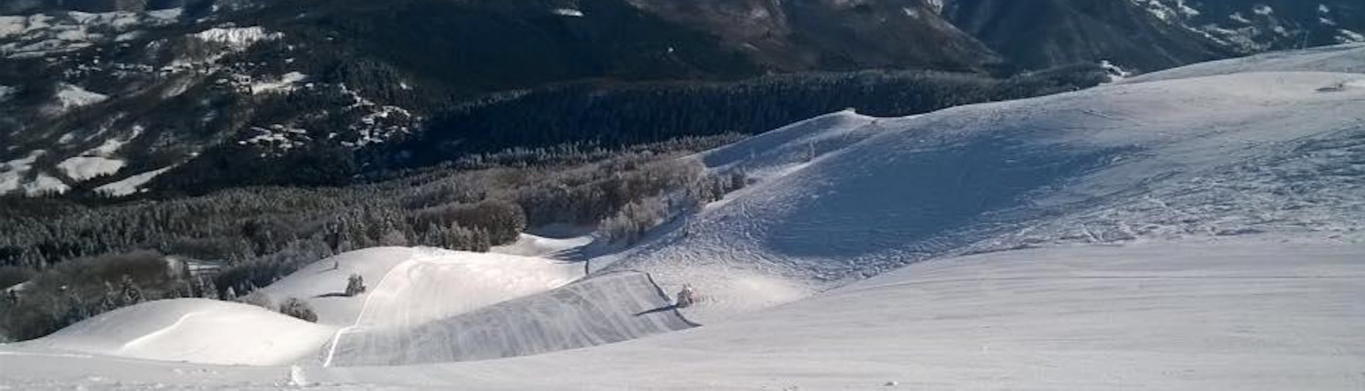 Montagne all'Abetone, ambiente perfetto per una delle lezioni private di sci per bambini di tutti i livelli.