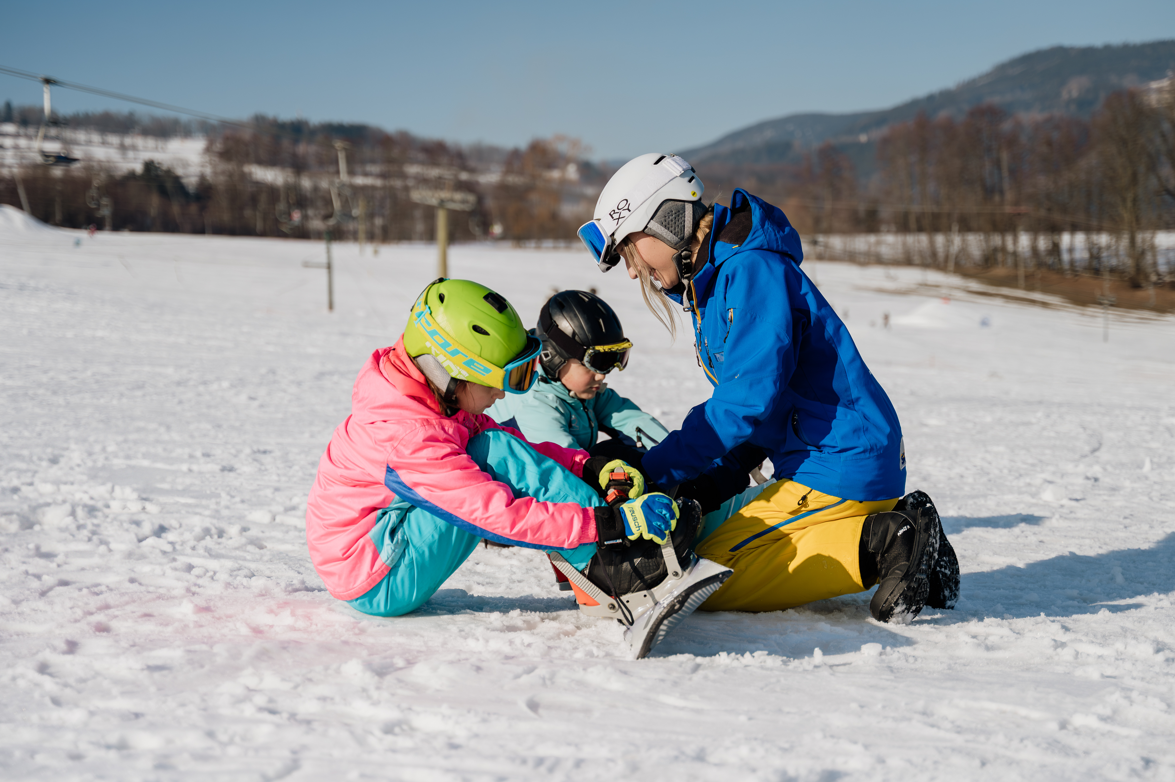 Private Snowboarding Lessons for Kids (from 6 y.) from Snowschool Vrchlabi.