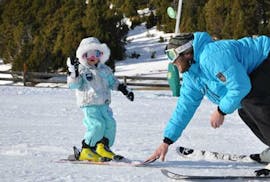 Kids Ski Lessons (3-4 y.) for First Timers from Ski School ESI Ski n'Co - Les Angles.