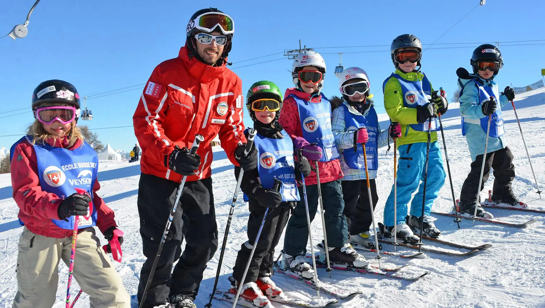 Skilessen voor kinderen (6-12 jaar) voor gevorderde skiërs - hele dag met École Suisse de Ski de Veysonnaz Skilessen voor kinderen (6-12 jaar) voor gevorderde skiërs - hele dag met École Suisse de Ski de Veysonnaz.