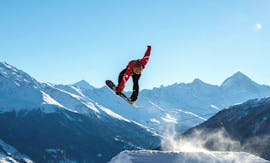 Snowboardlessen (vanaf 8 jaar) voor Gevorderden met École Suisse de Ski de Veysonnaz.
