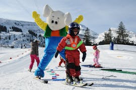 Kinder-Skikurs (3-16 J.) für Anfänger - Halbtags mit 1. Schweizer Skischule Samnaun.