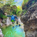 Canyoning dans les gorges de Fratarica près de Bovec avec Nature's Ways Bovec.