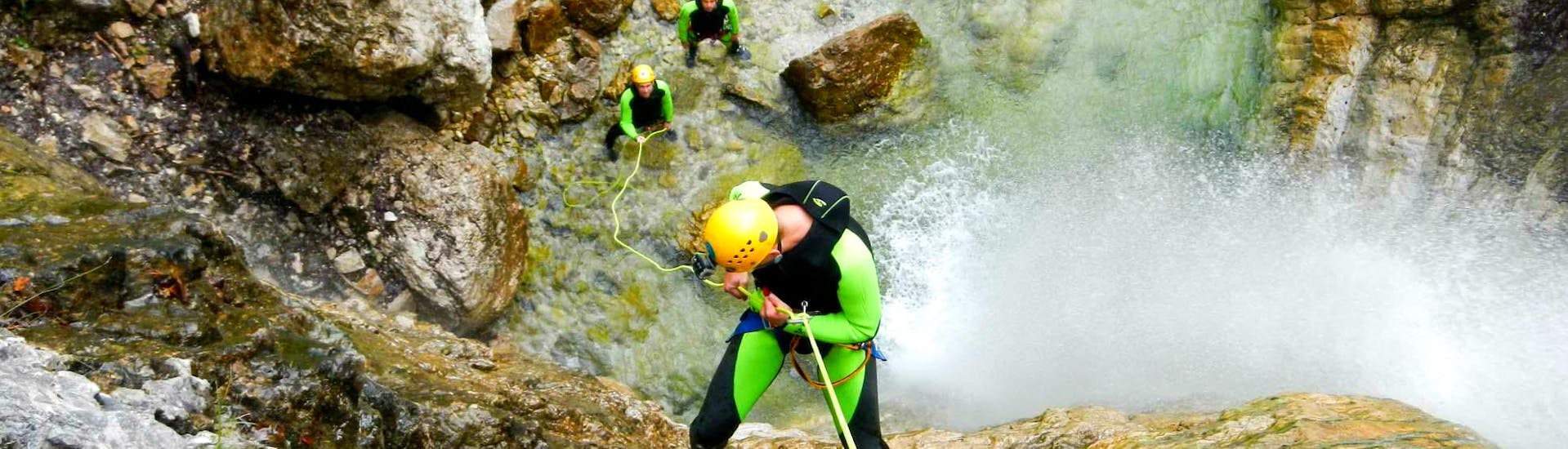 Advanced Canyoning in the Predelica Gorge .