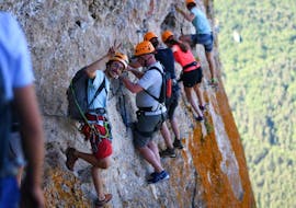 Klettersteig-Tour in Millau - Canyon de la Dourbie mit Antipodes Sport Nature Millau.