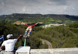 Bungee Jumping from Viaduc Sainte-Eulalie (50m) with Antipodes Sport Nature Millau