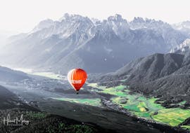 Great panoramic views of the Val Pusteria that you can admire during your balloon flight over the Pustertal Valley in South Tyrol with Mountain Ballooning Bruneck.