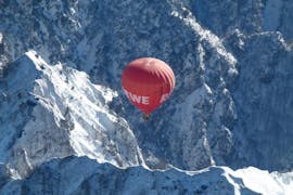 Our hot air balloon is ready for a new adventure during the Hot Air Balloon Flight across the Dolomites with Mountain Ballooning Bruneck.